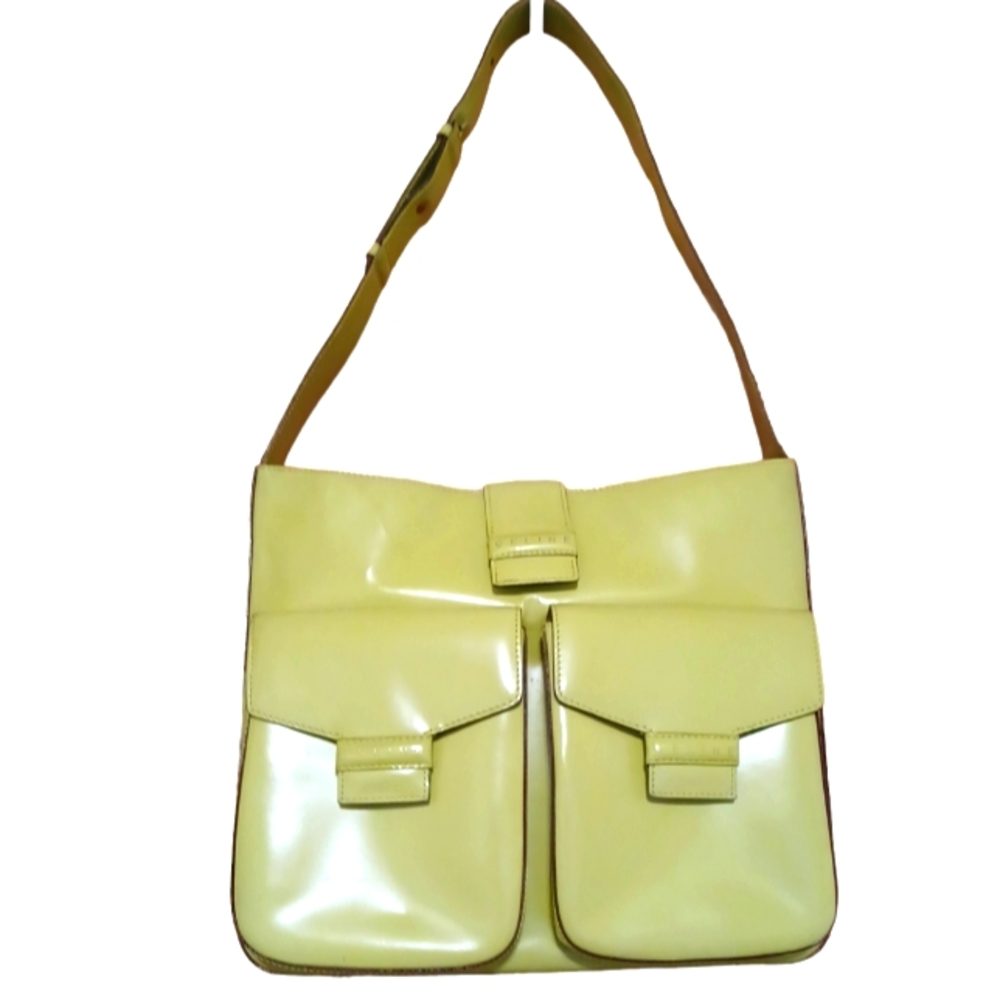 🍐CELINE PATENT LEATHER SHOULDER BAG